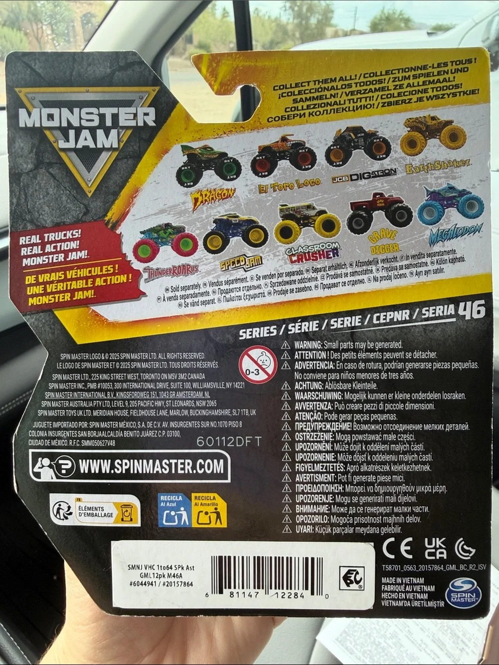 Monster Jam Megalodon Monster Truck Toy — Toon Shaded Couleurs Cartoon